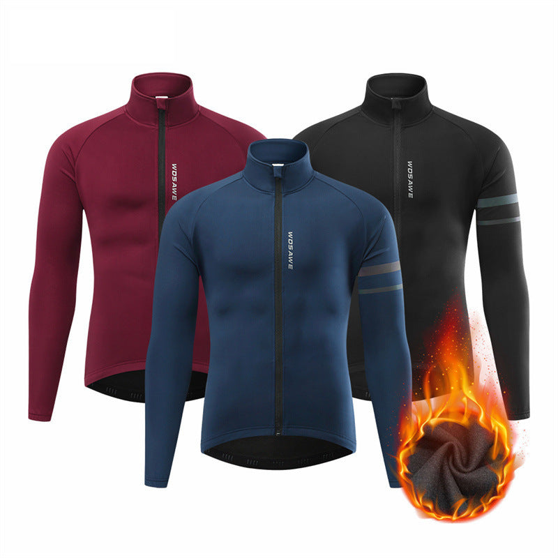 Men'S Outdoor Off-Road Mountain Sports Fleece Cycling Clothing