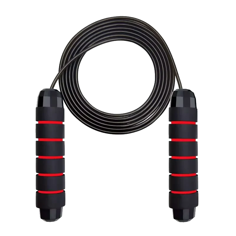 With Ball Bearings Adjustable Tangle-Free Speed Wire Jump Rope Workout with Foam Handles for Fitness Home Workouts and Slim Body