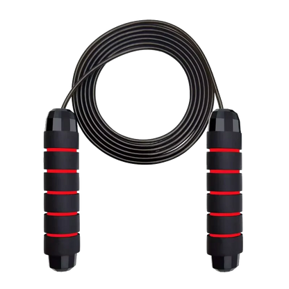 With Ball Bearings Adjustable Tangle-Free Speed Wire Jump Rope Workout with Foam Handles for Fitness Home Workouts and Slim Body