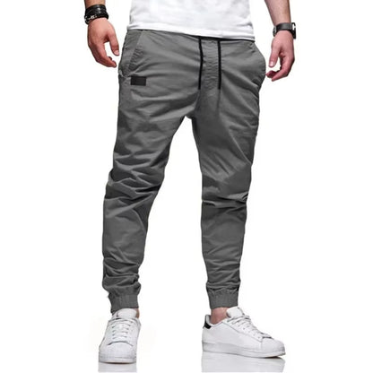 New Cargo Pants Men'S Loose Straight Sports Clothing Solid Color Sweatpants Large Size Joggers Woven Pants Casual Male Trousers