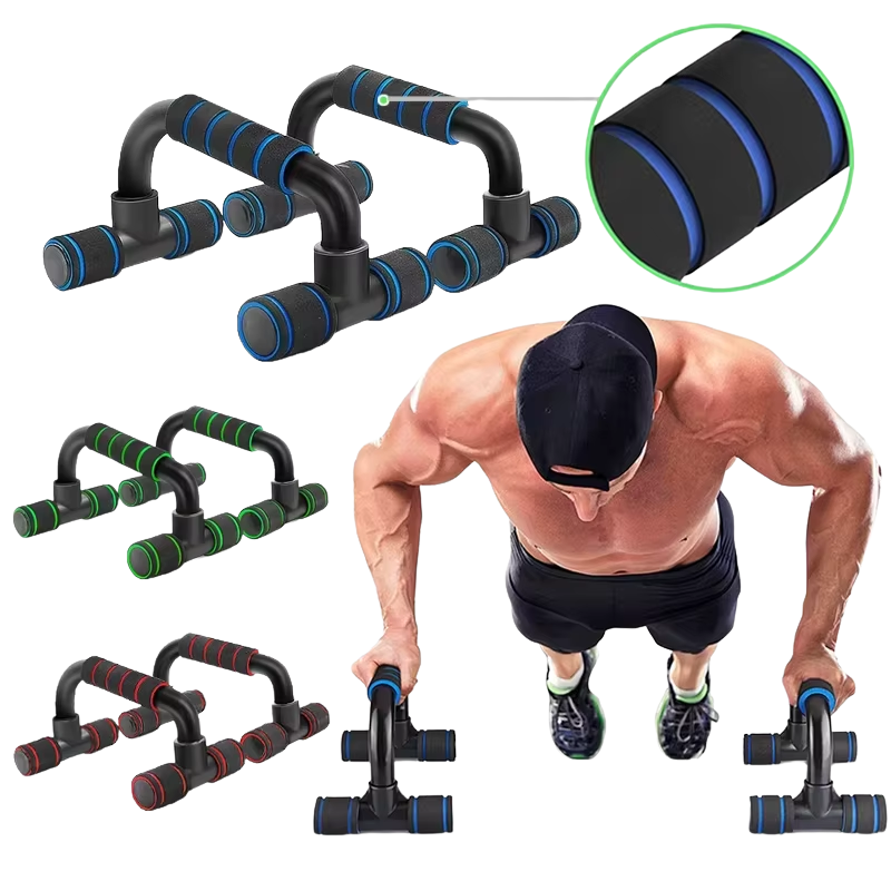 1Pair U-Shaped Push-Up Rack Fitness Equipment Hand Sponge Grip Muscle Training Push up Bar Chest Home Gym Body Building