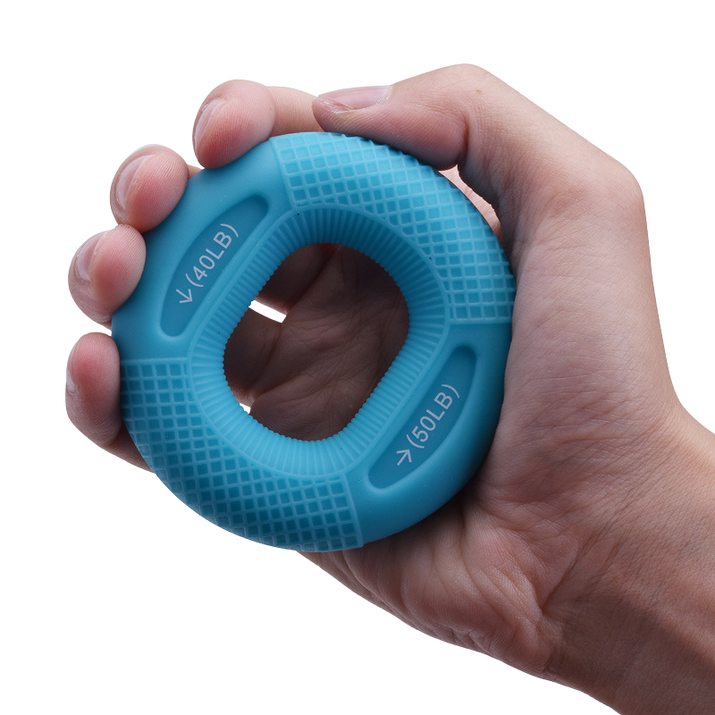 Silicone Adjustable Handle 20-80 Pounds Grip Ring Finger Forearm Trainer