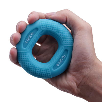 Silicone Adjustable Handle 20-80 Pounds Grip Ring Finger Forearm Trainer
