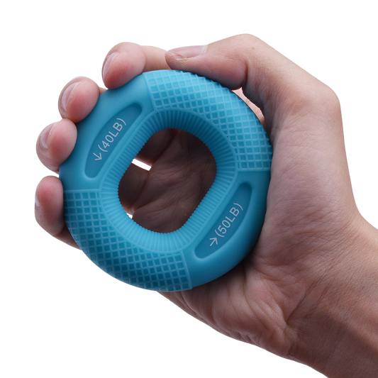 Silicone Adjustable Handle 20-80 Pounds Grip Ring Finger Forearm Trainer
