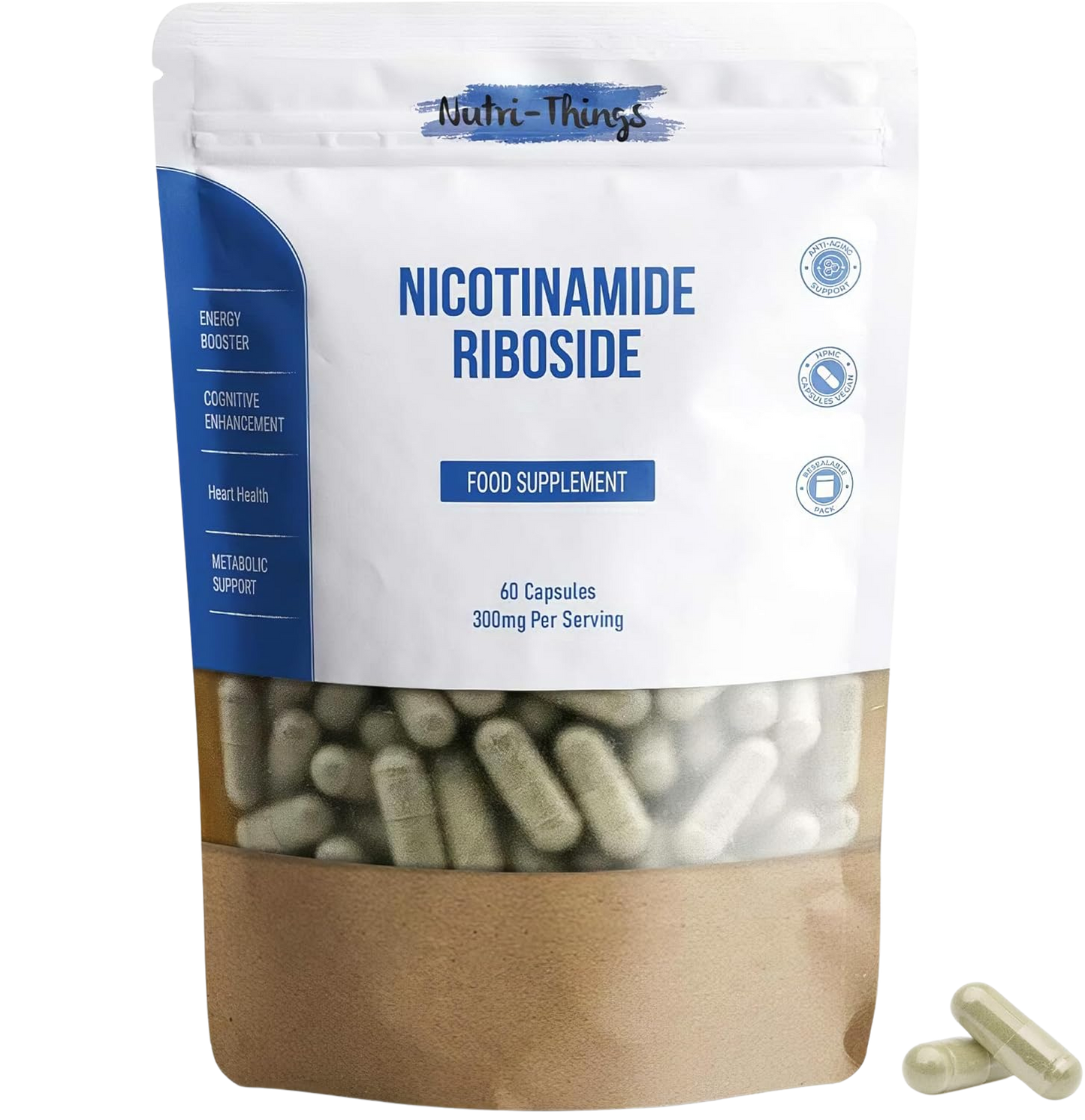 Nicotinamide Riboside Supplement | 60 Capsules | NAD+ Energy Booster