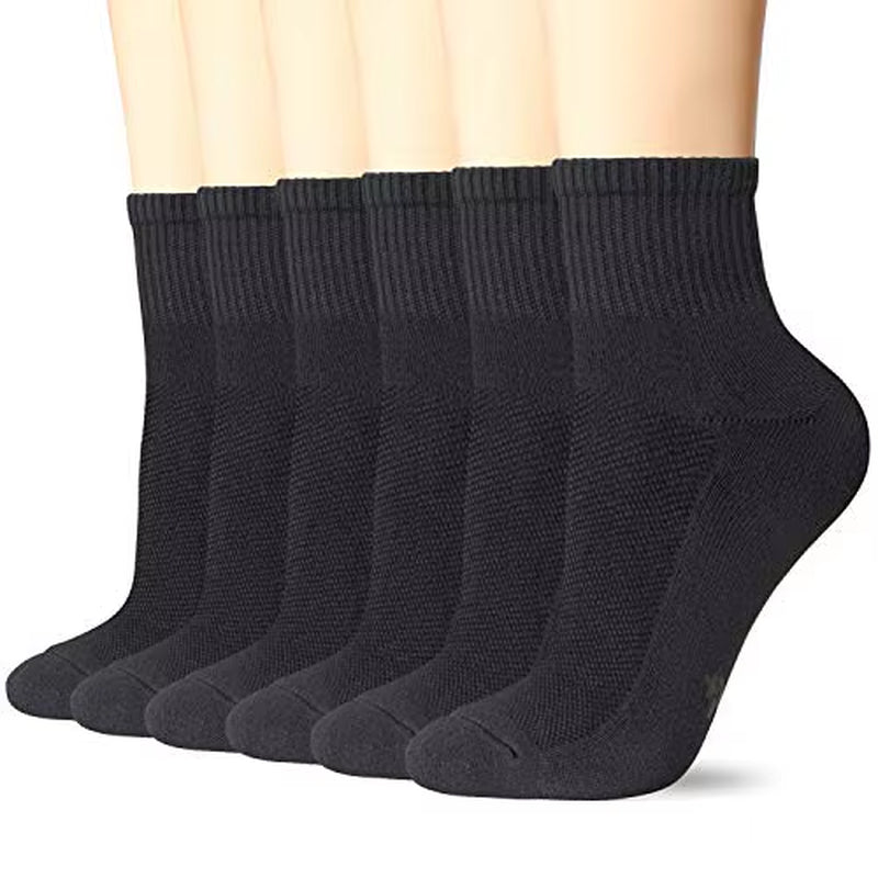 10Pcs=5 Pairs Men Socks Set Cotton Breathable Sweat-Absorbent Spring Autumn Black Socks Business Socks Pack Big Size EU 44 47 48