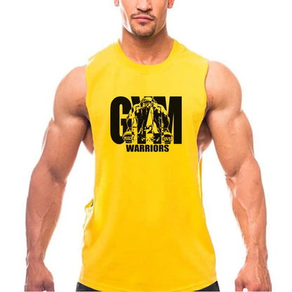 Gym Hooded Tank Top Men Summer Fitness Clothing Bodybuilding Hoody Vest Mens Sports Fashion Cotton Sleeveless T Shirts plus Size
